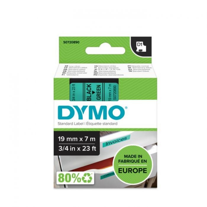 D 45809 D1 ΤΑΡΕ 19mx7M BLACK on GREEN