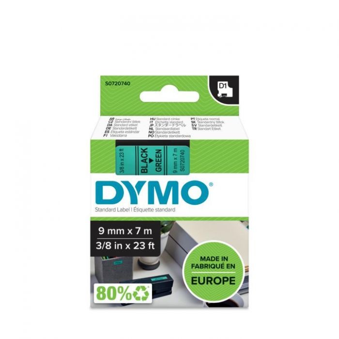 D 40919 D1 ΤΑΡΕ 9mx7M BLACK on GREEN