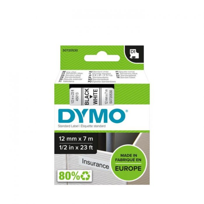 D 45013 D1 ΤΑΡΕ 12mx7M BLACK on WHITE