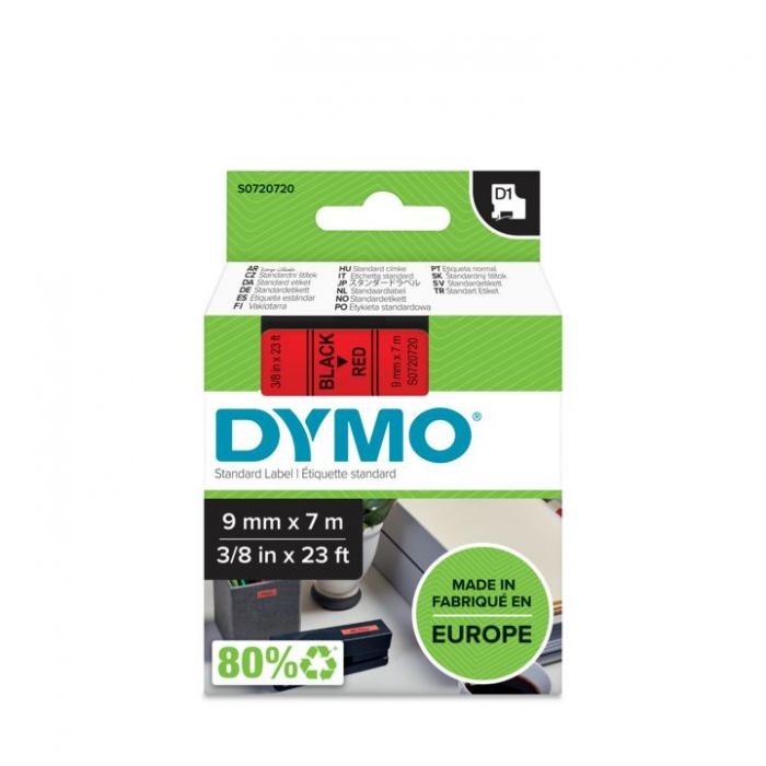 D 40917 D1 ΤΑΡΕ 9mx7M BLACK on RED