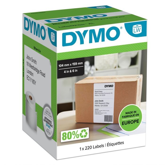 D 0904980 LW SHIPING LABELS 4XL 104x159