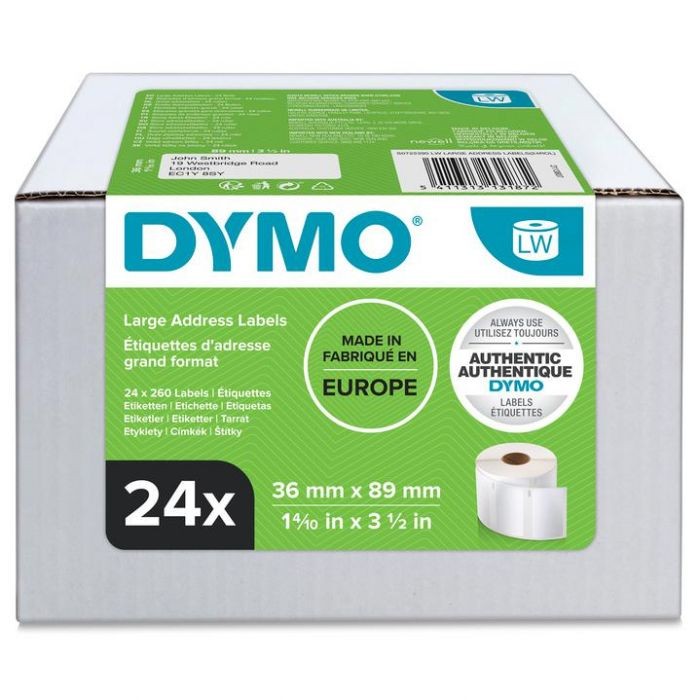 D 13187 LW LRG ADDRESS LABS 89x36 24REL