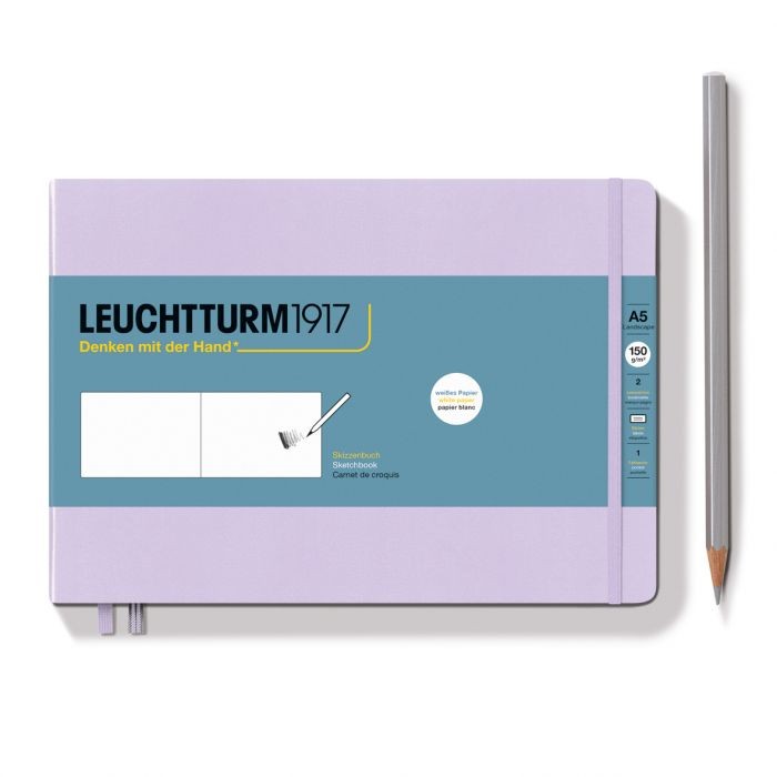L EDITION SKETCHBOOKS A5 MED LANDSCAPE PLAIN LILAC 112p