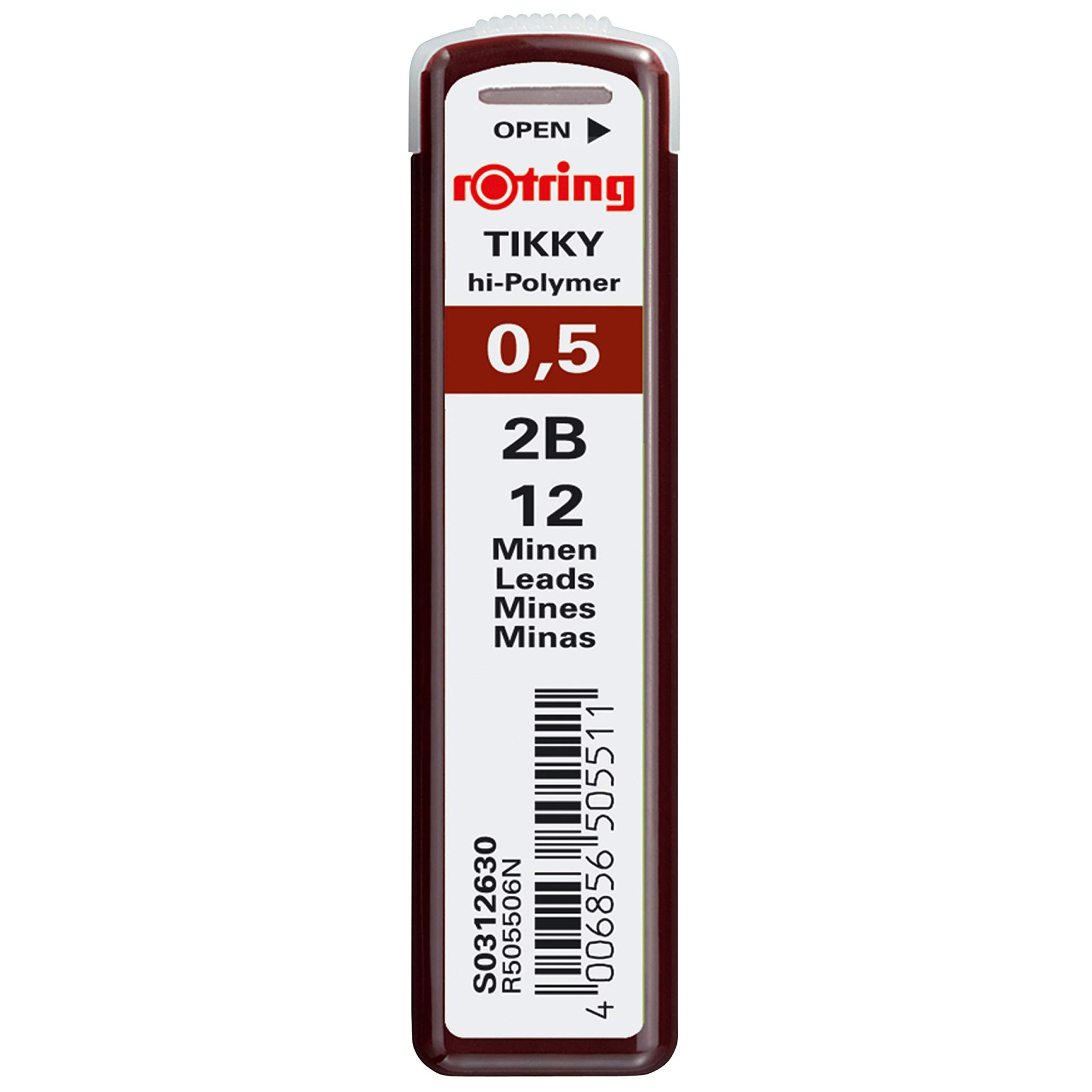 ROTRING MECH.PENCIL LEADS 0.5 2Β