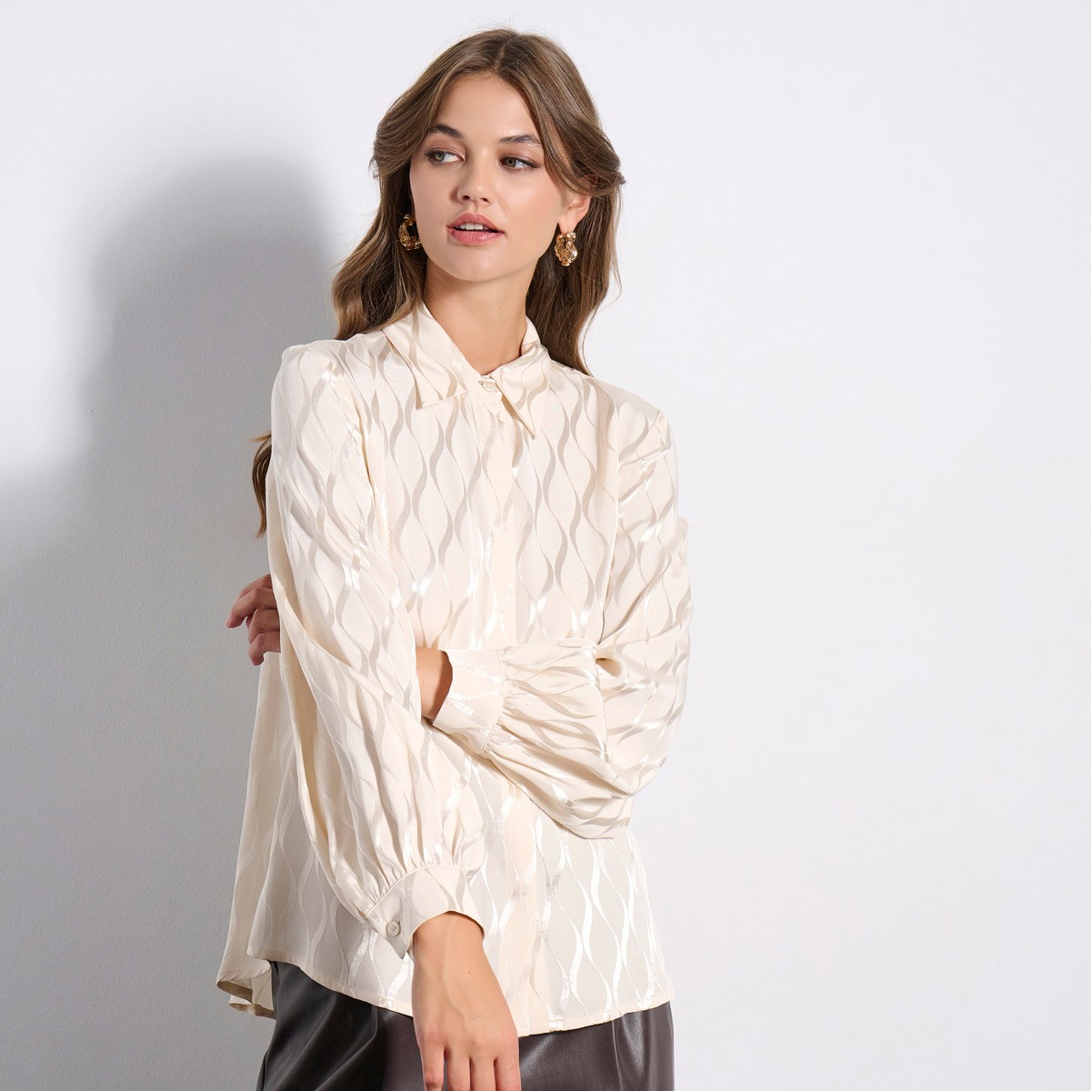 ΠΟΥΚΑΜΙΣΟ 3225806 OFF WHITE