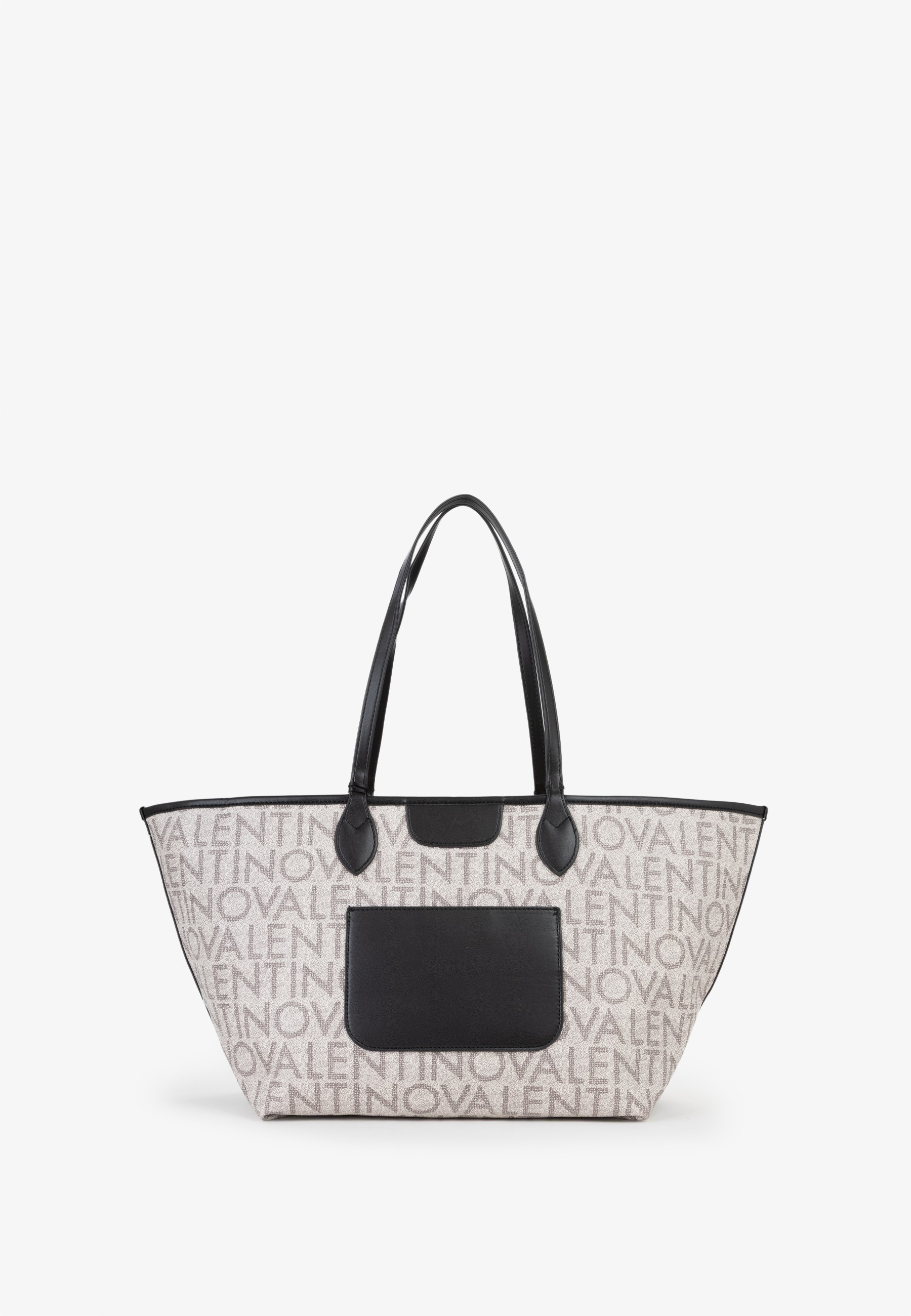 ΤΣΑΝΤΑ ΕΚΡΟΥ-ΜΑΥΡΗ ΜΕ LOGO VALENTINO