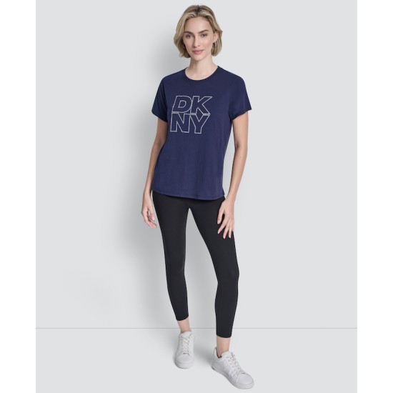 DKNY T-SHIRT ΜΠΛΕ