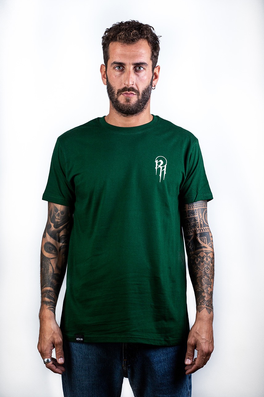 Abysmal rebirth forest green tee