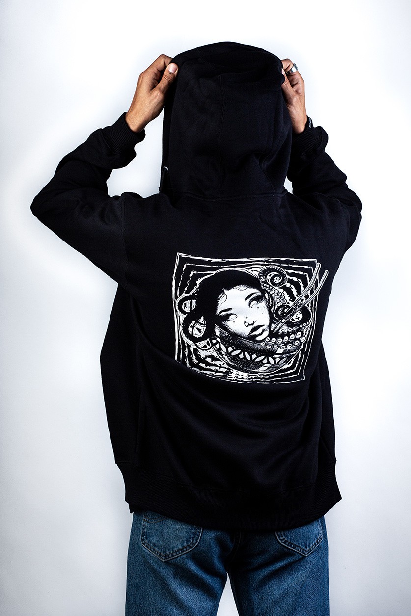 Akkorokamui zipper hoodie 