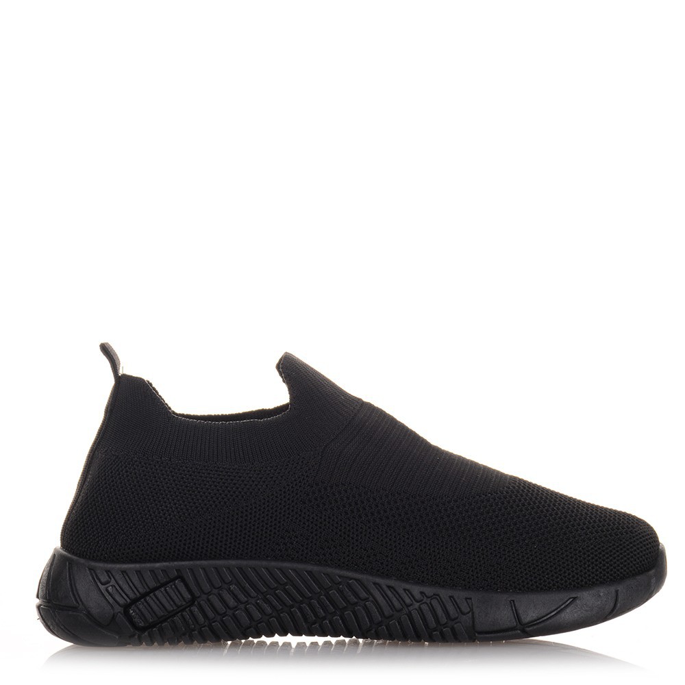 Γυναικεία μαύρα  sneakers τύπου κάλτσα Famous