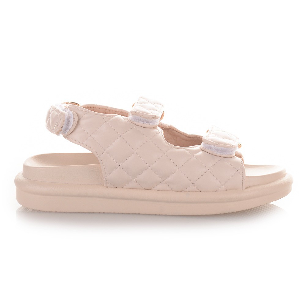 Flatforms σανδάλια σε μπεζ χρώμα Famous
