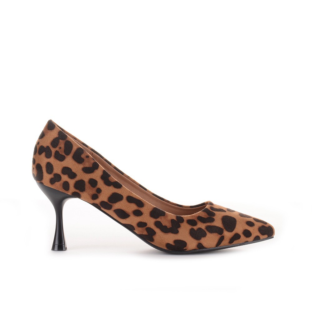 Σουέντ Animal Print Γόβες Famous