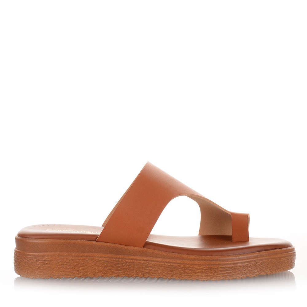 Καφέ flatforms με φάσα Famous