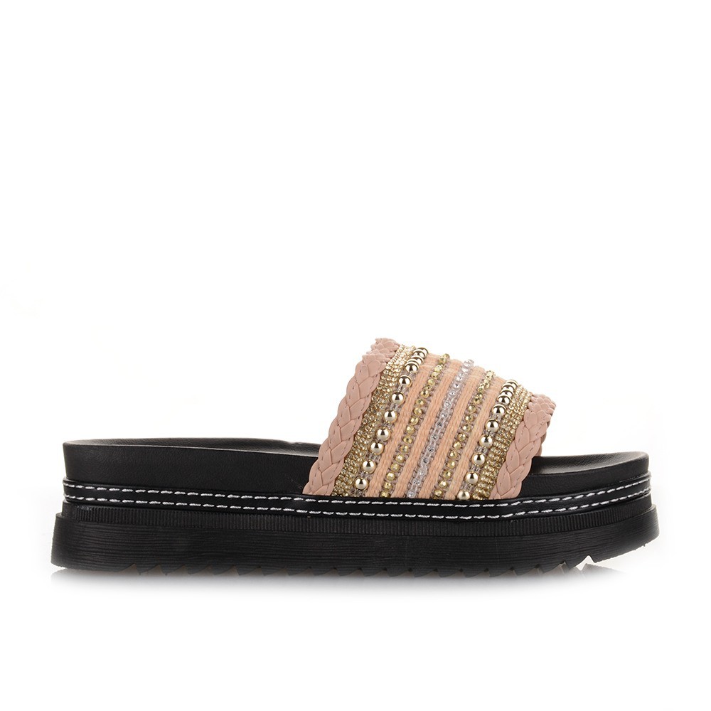 Flatform Νουντ με διακοσμητικές χάντρες Famous