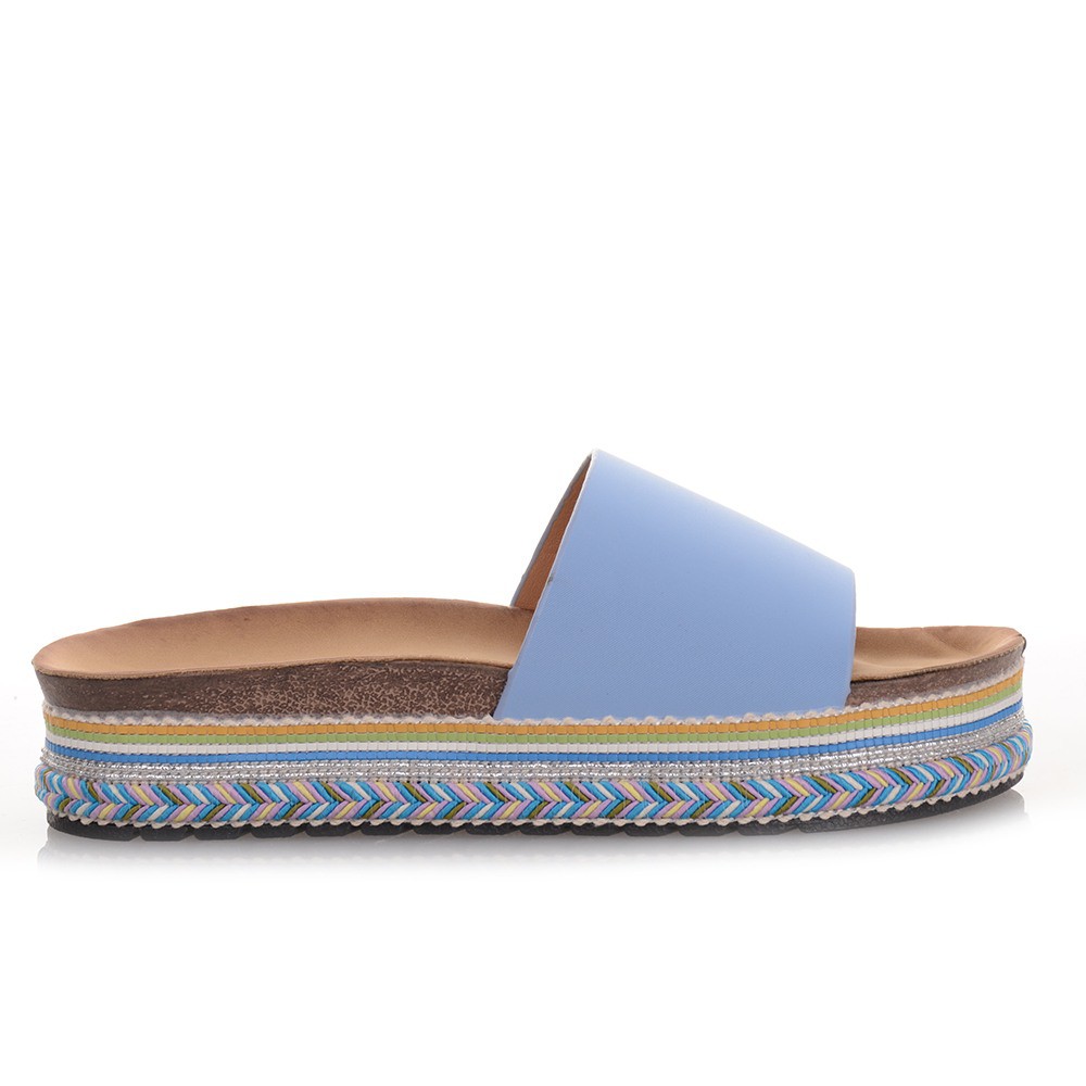 Flatforms σε μπλε χρώμα Famous