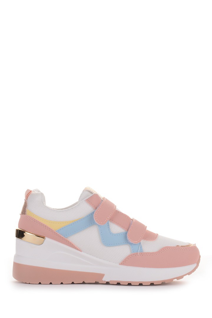 Γυναικία Sneakers με Πλατφόρμα και λουράκια scratch Famous