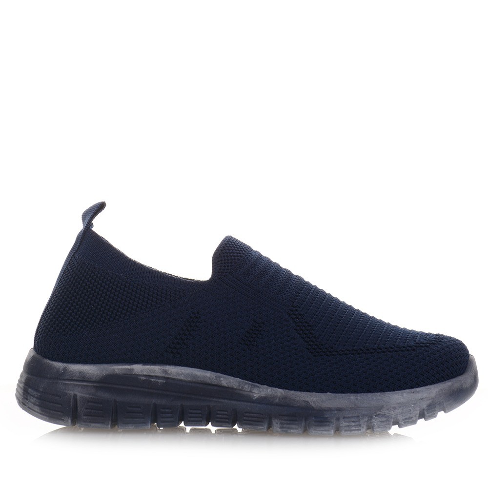 Μπλε sneakers ελαστικό τύπου κάλτσα Famous
