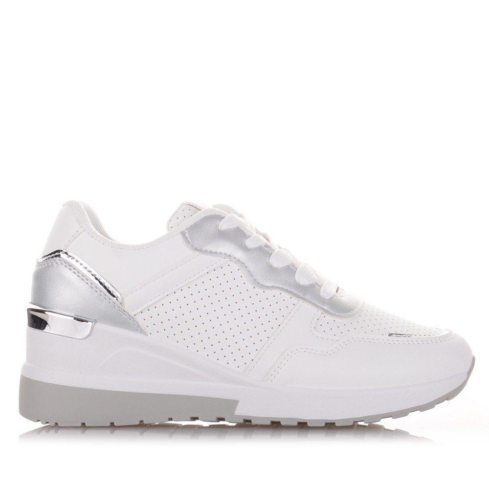 Γυναικεία sneakers σε λευκό χρώμα Famous