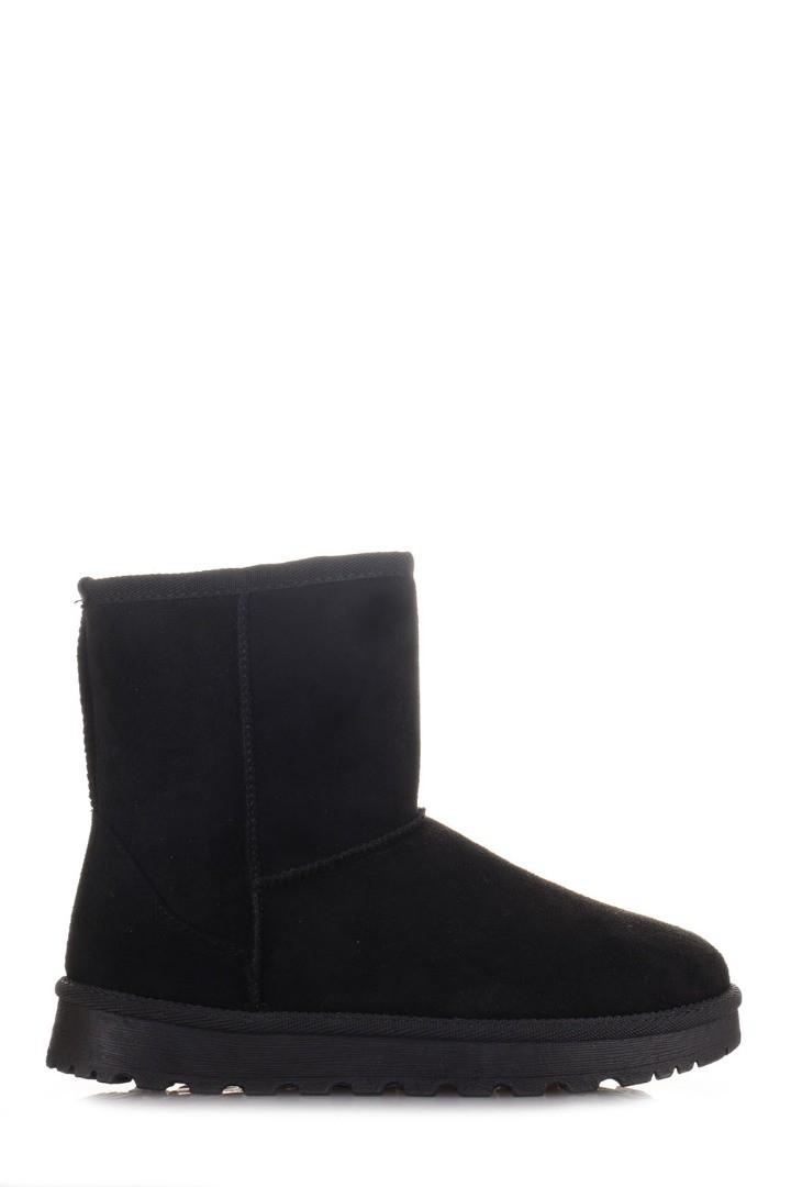 Γυναικεία μαύρα μποτάκια τύπου Ugg Famous