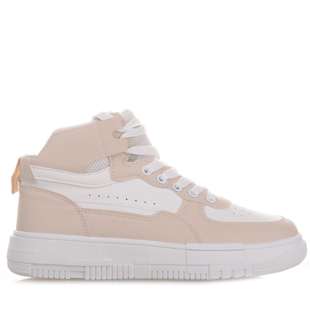 Γυναικεία Sneakers Famous Σε Μπεζ Χρώμα