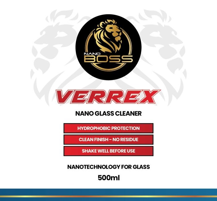 Verrex – Καθαριστικό τζαμιών & αδιαβροχοποίηση (Combo) Nanoboss 500ML