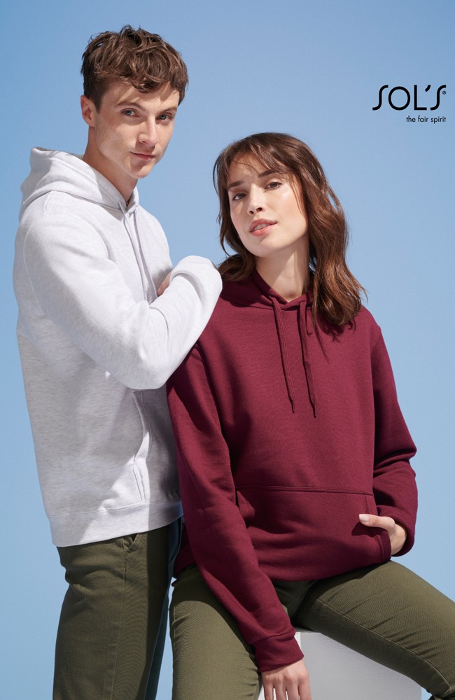 Μακρυμάνικο unisex φούτερ με κουκούλα Colors