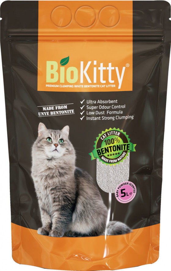 BioKitty Cat Litter Clumping Baby Powder 10lt