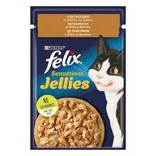 Felix Sensations Jellies Με Γαλοπούλα & Σπανάκι 85gr x 26τμχ