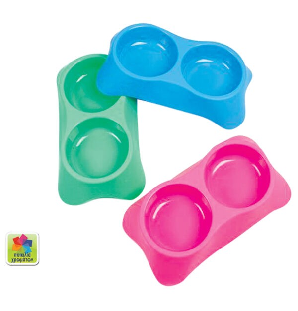 Διπλό μπόλ φαγητού σκύλου