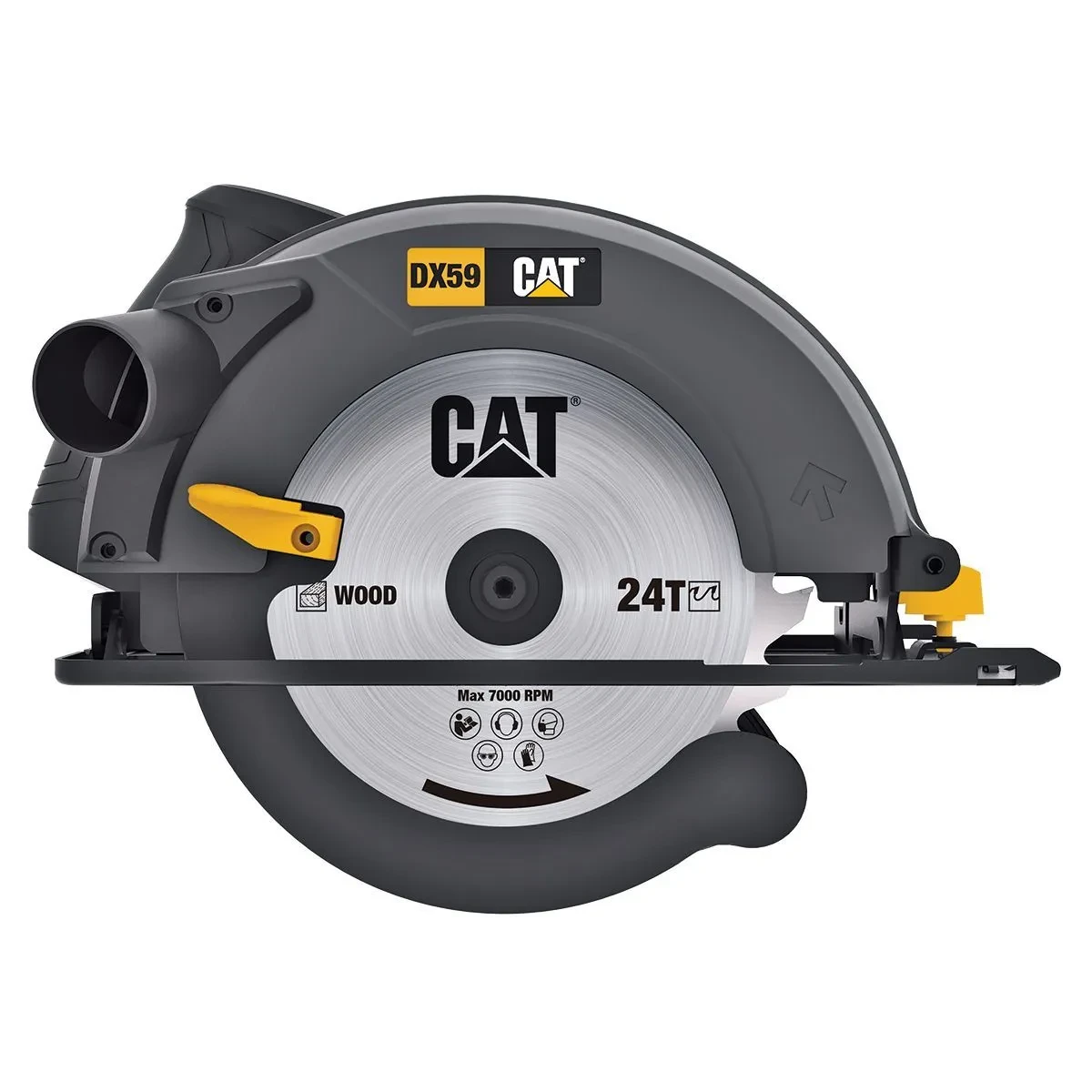 Δισκοπρίονο Ξύλου CAT (185mm / 1400watt) DX59.