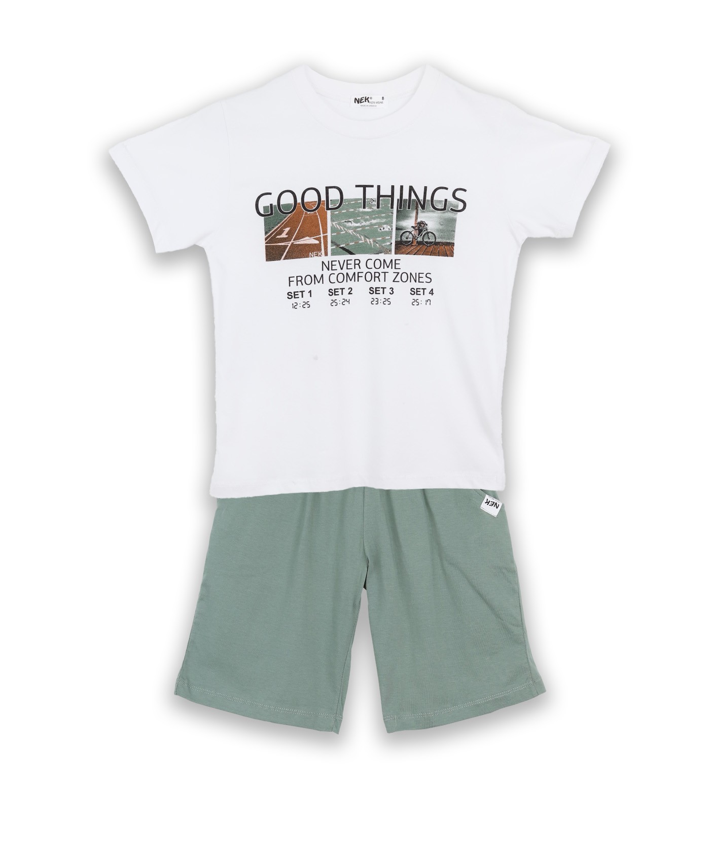 παιδικό σετ με t shirt και σόρτς ΝΕΚ για αγόρι 