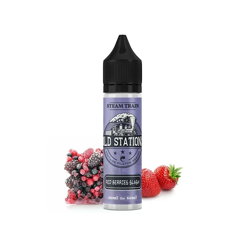 Steam Train Flavor Shot Red Berries Slash Old Station Series 60ml-e87d2e