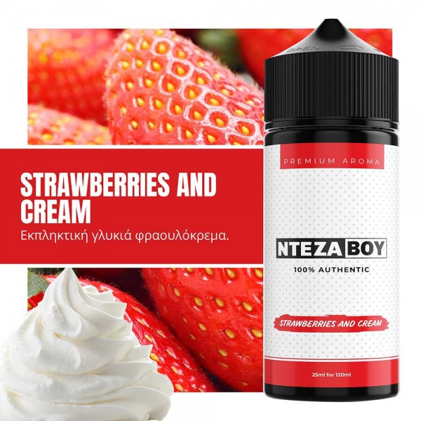 NTEZABOY Strawberries and Cream Shake and Vape 25/120ml-efa46e