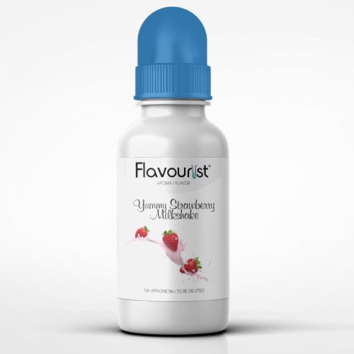 Yummy Strawberry Milkshake Flavourist Αρωμα 15ml-cdc5b6