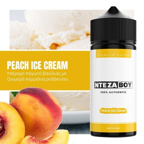 NTEZABOY Peach Ice Cream Shake and Vape 25/120ml-12eac0