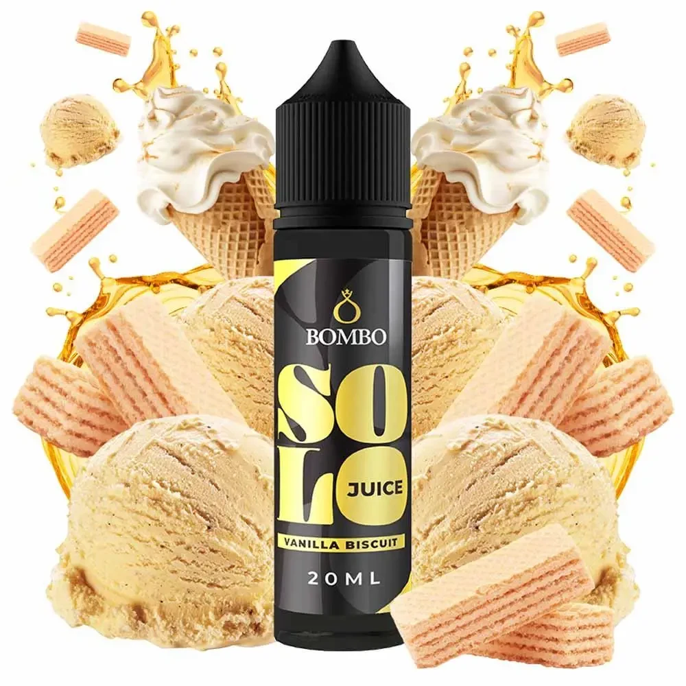 BOMBO SOLO JUICE VANILLA BISCUIT 20ML/60ML-59107a