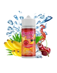 Steam City Crazy Ice Banana Sour Cherry Flavour Shot 120ml-addf85