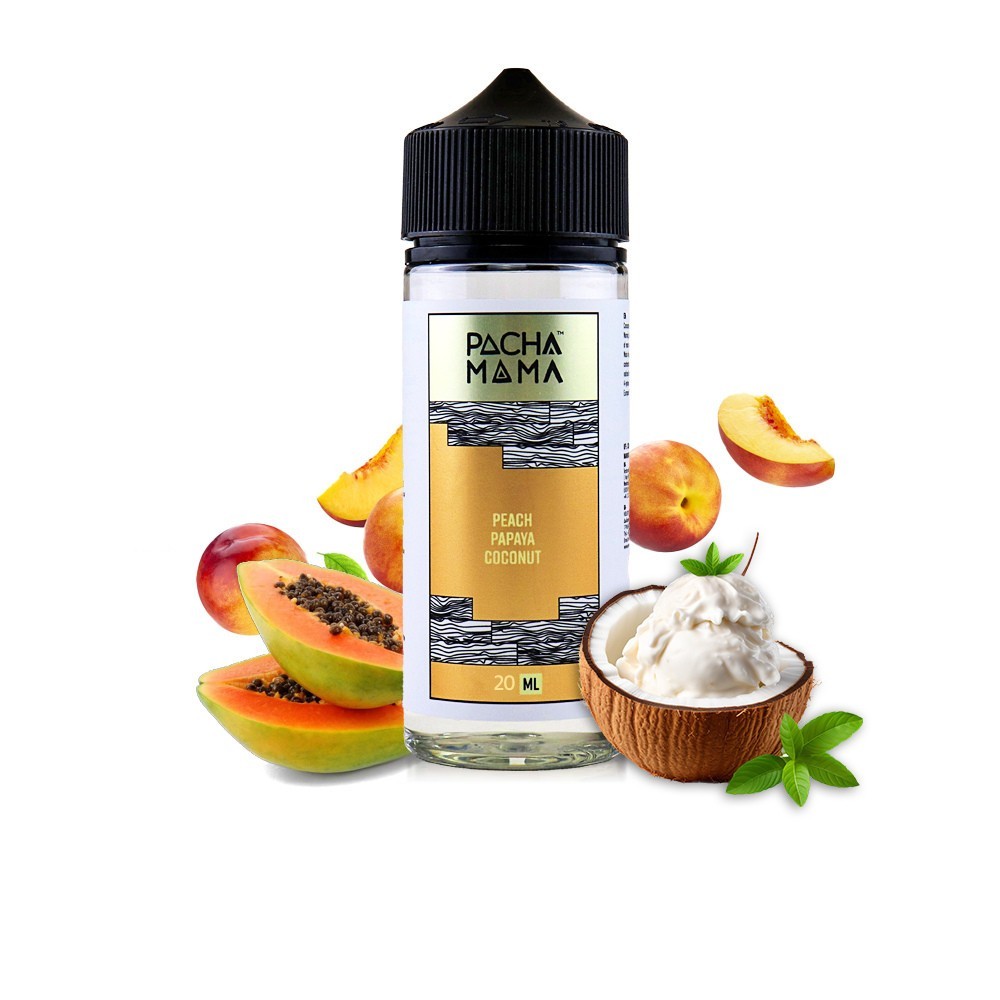 Pacha Mama Flavor Shot 120ml – Peach Papaya Coconut-00d731