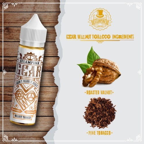 SteamPunk Flavor Shots Gear – Walnut Tobacco-6a159f