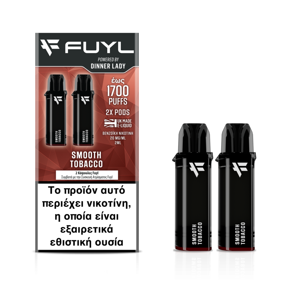 Smooth Tobacco Fuyl Disposable Prefilled Pods 20mg 850 Puffs (2pcs) – Dinner Lady-ff0a5d