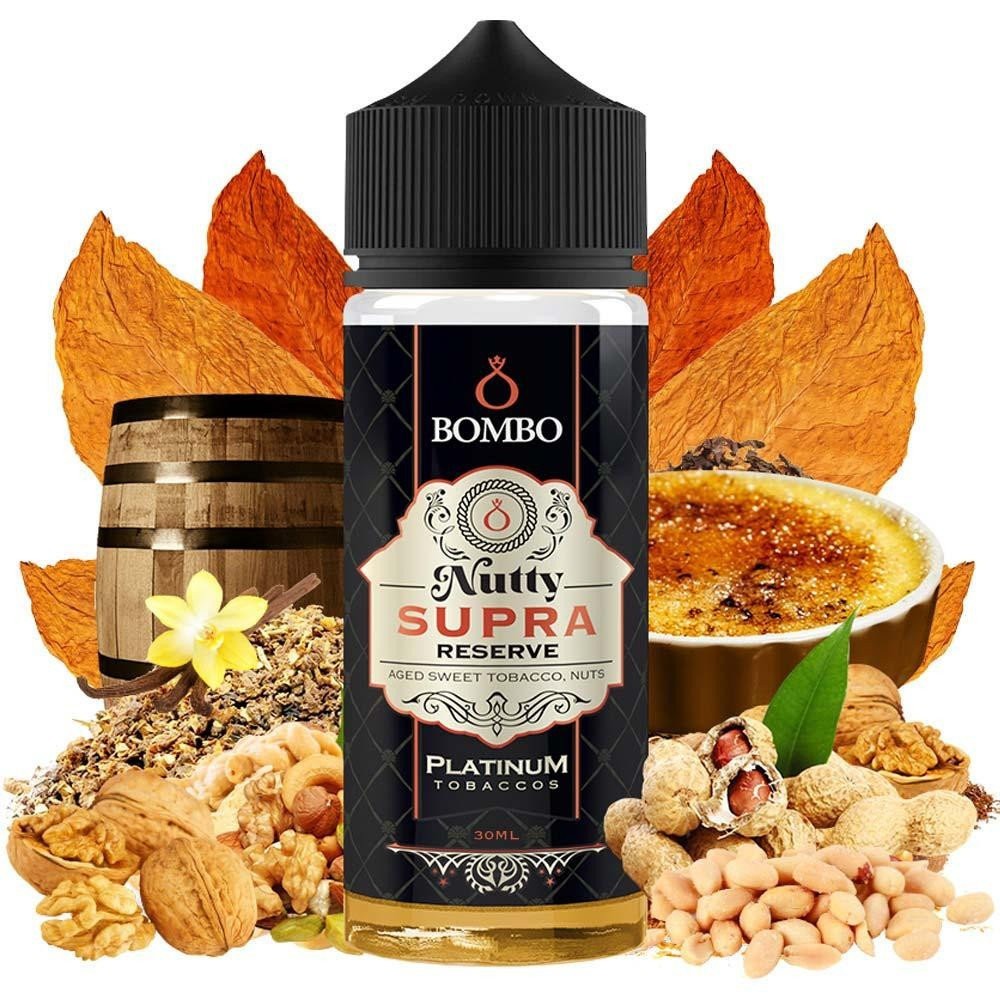 Bombo Platinum Tobaccos Nutty Supra Reserve 30ml/120ml Flavorshot-d7d5da