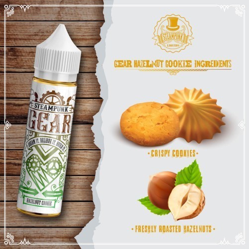 SteamPunk Flavor Shots Gear – Hazelnut Cookie-f6961e
