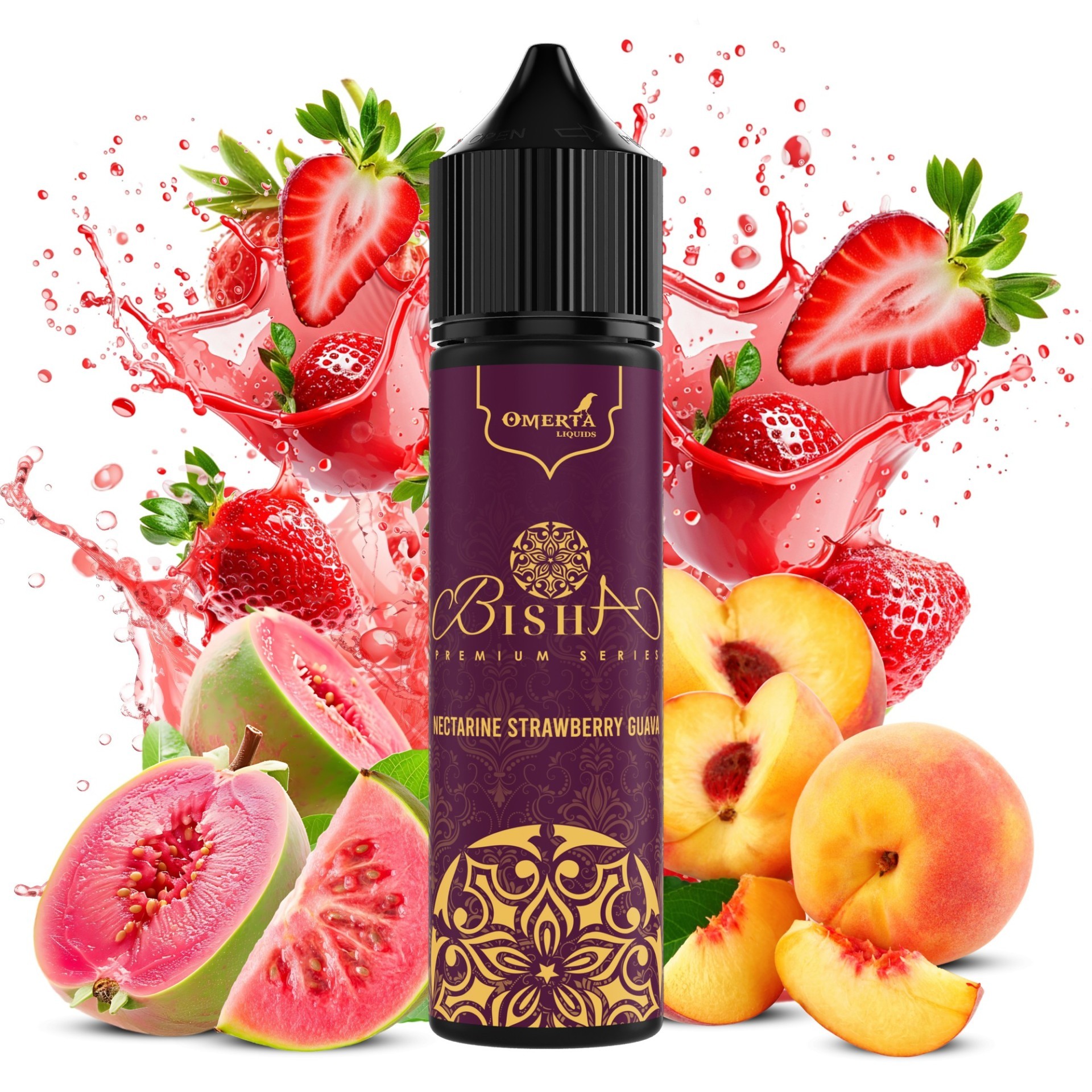 Bisha Nectarine Strawberry Guava 60ml-a263d3
