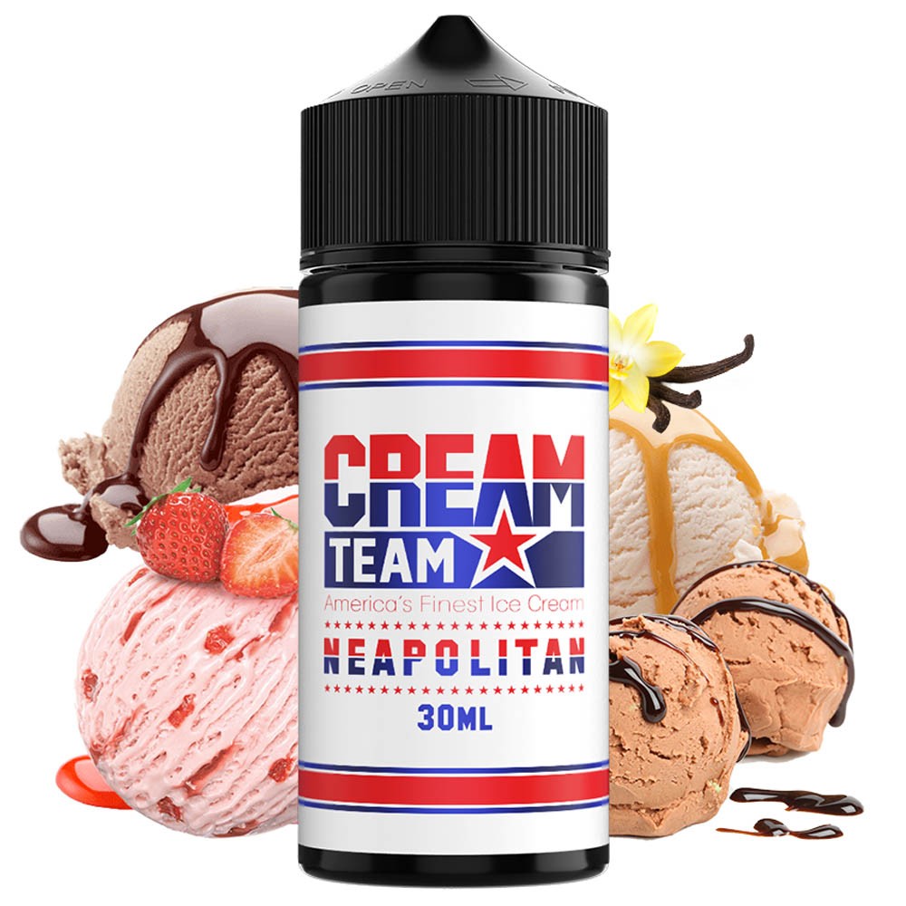 Kings Crest Cream Team Neapolitan 30ml/120ml Flavorshot-98d4ec