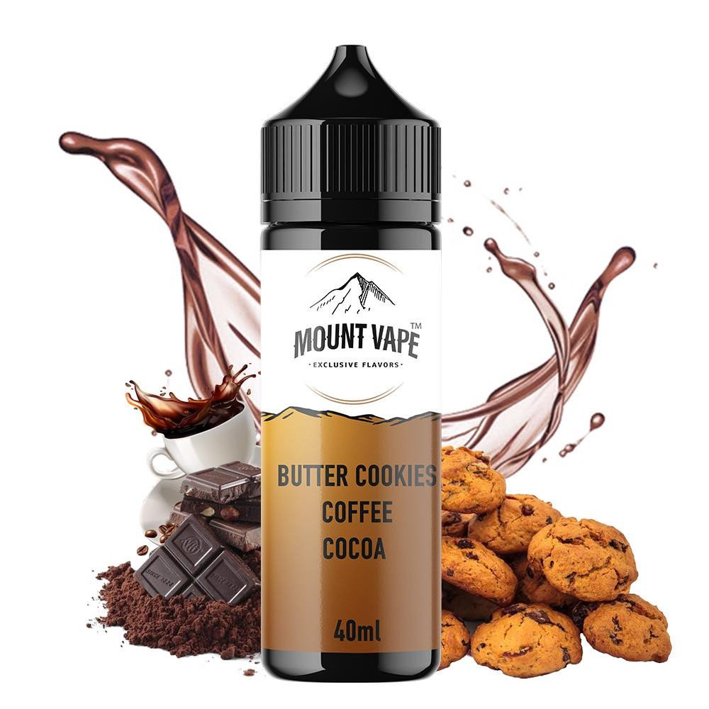 Mount Vape Butter Cookies Coffee Cocoa 40ml/120ml Flavorshot-f5bcf8