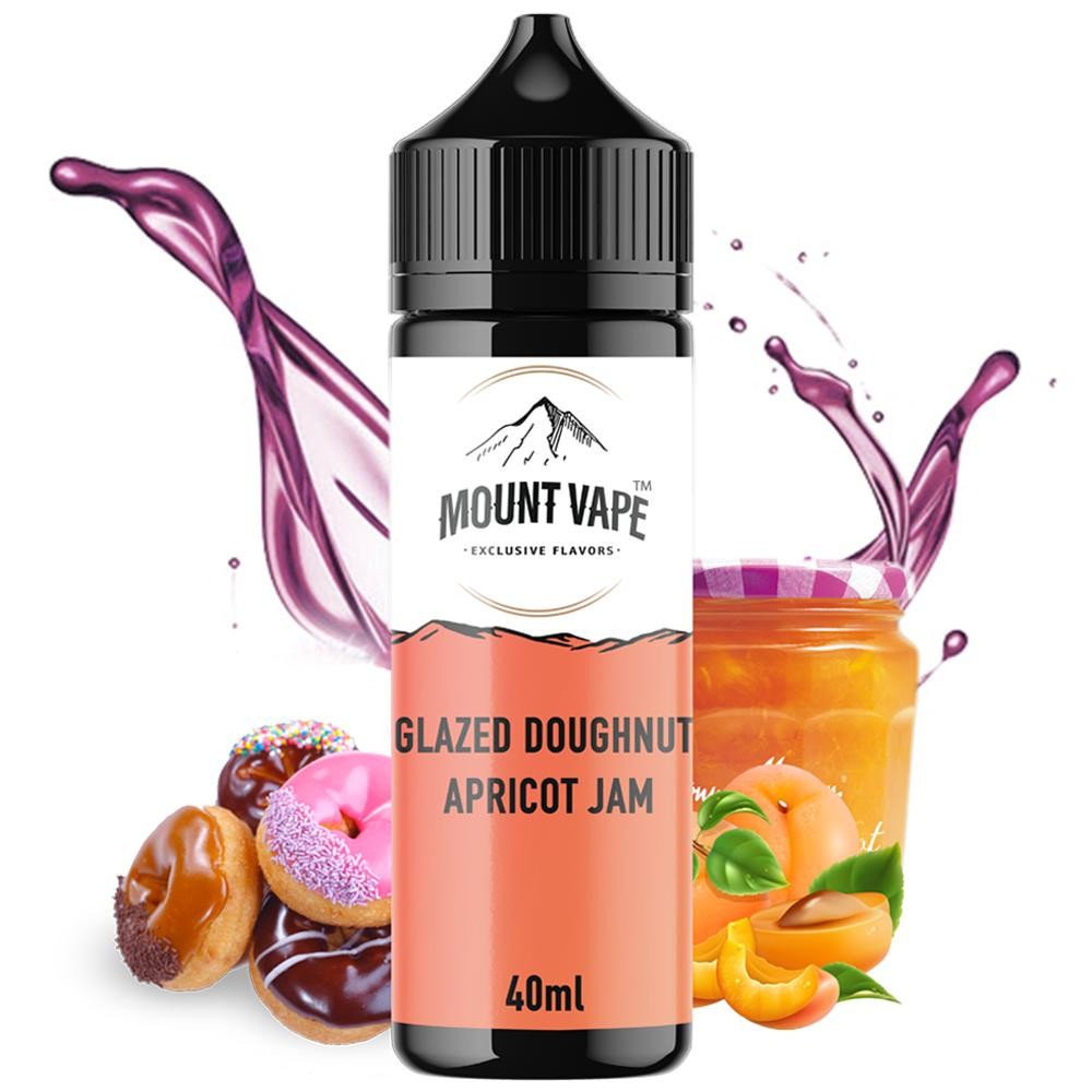 Mount Vape Glazed Doughnut Apricot Jam 40ml/120ml-e9c0b4