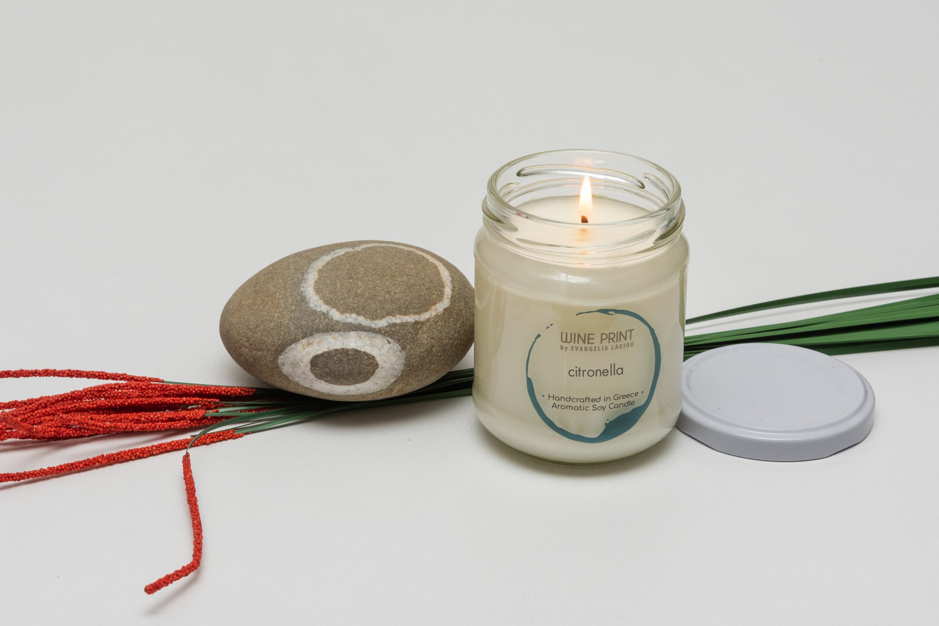 Citronella glass jar