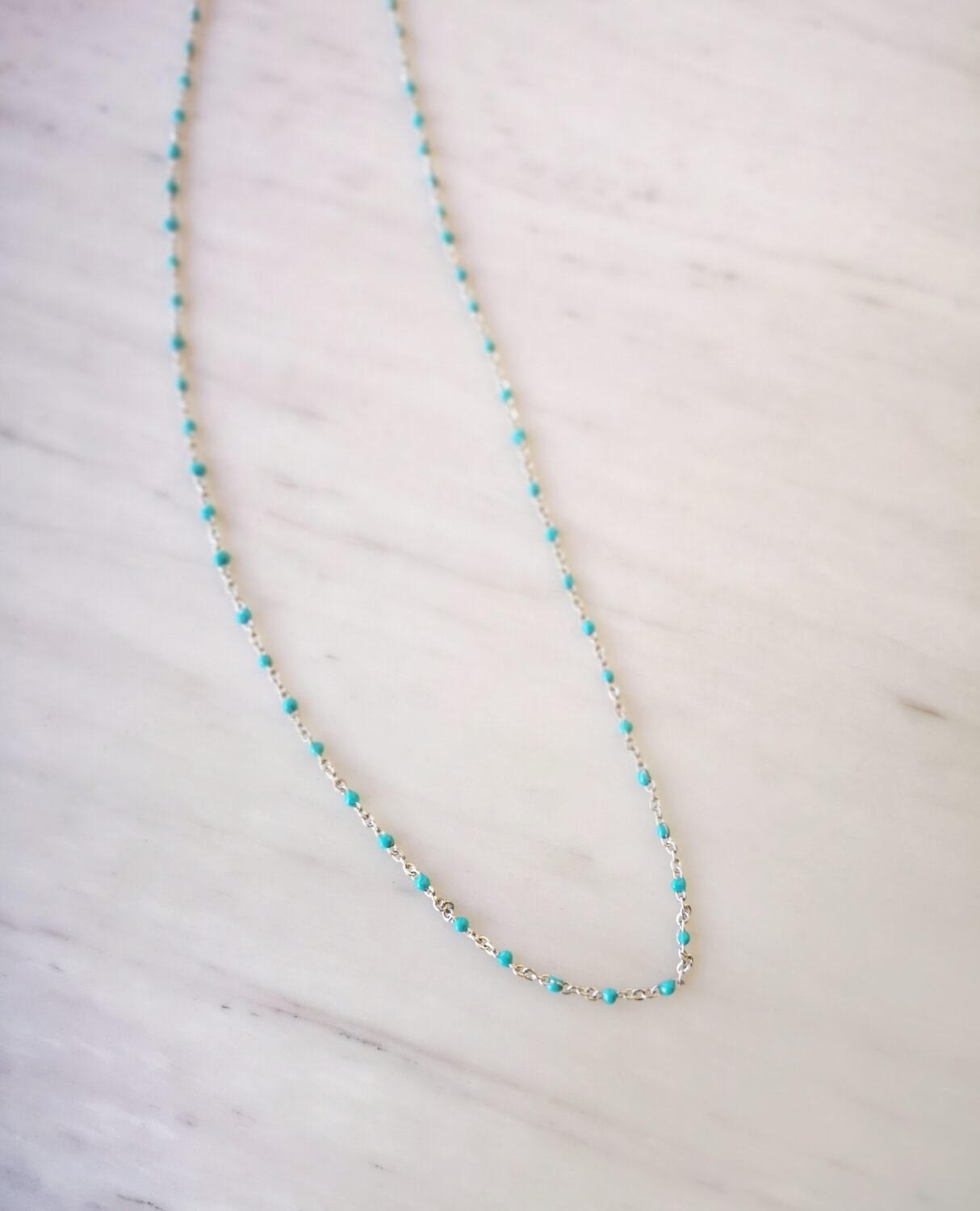 Baptism silver necklace