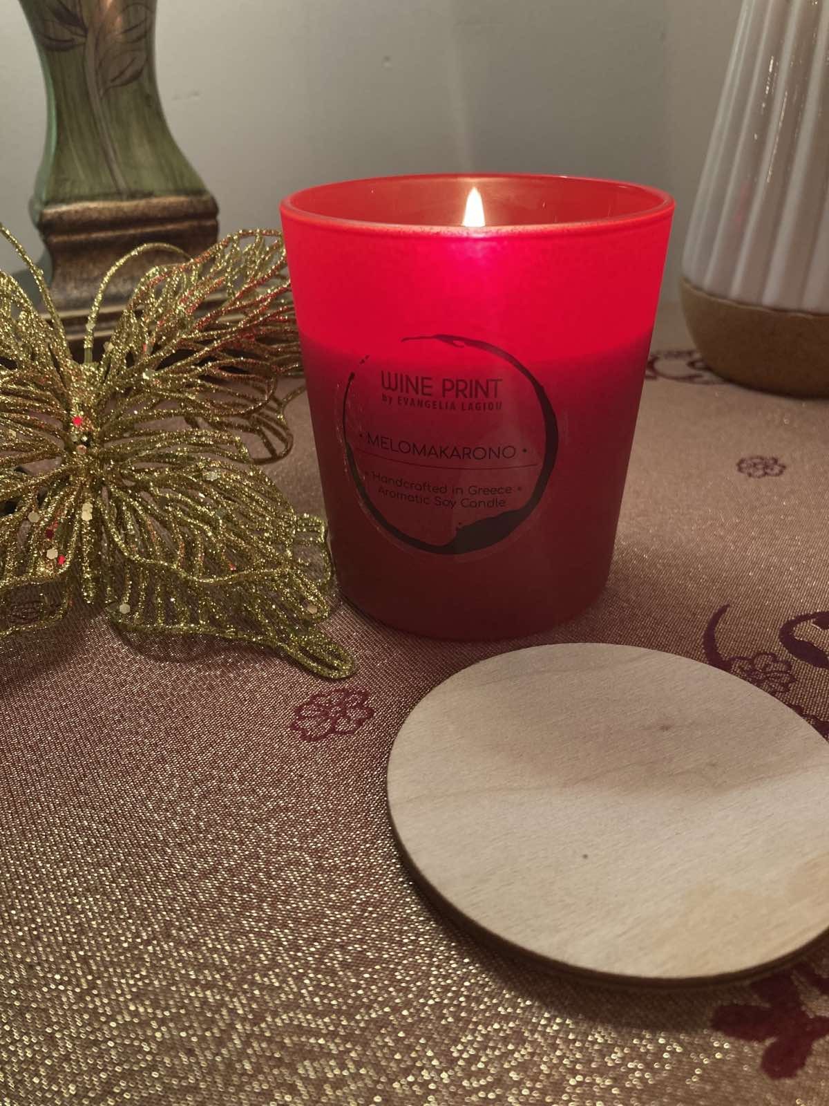 Μελομακάρονο red ceramic cup
