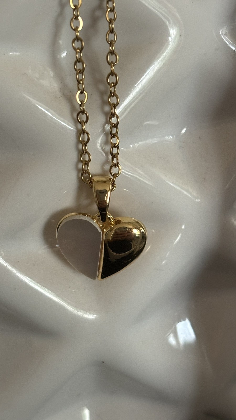 Half heart necklace